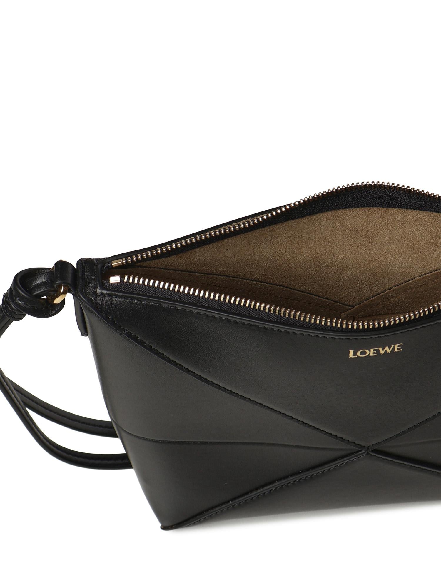 Marsupio Puzzle Fold in vitello nappa lucido C510PT1X01 1100 LOEWE 
