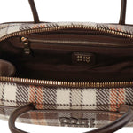 Bauletto Beau in tartan con dettagli in pelle<BR/> 5BB173 2DU5F0Z0F MIU MIU 