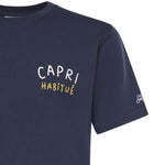 T-shirt con ricamo in cotone PRL0002 02502L MC2 SAINT BARTH 