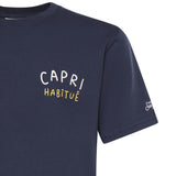 T-shirt con ricamo in cotone PRL0002 02502L MC2 SAINT BARTH 