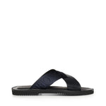Sandali crossed in pelle e nastro con logo X4P124 XN787MB007 EMPORIO ARMANI 