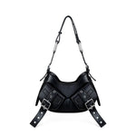 Borsa a spalla Y2K.002 FBBP70002 -NERO/NIKEL BIASIA 