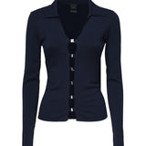 Maglia a maniche lunghe scollo ampio 104725 A2F0G82 PINKO 