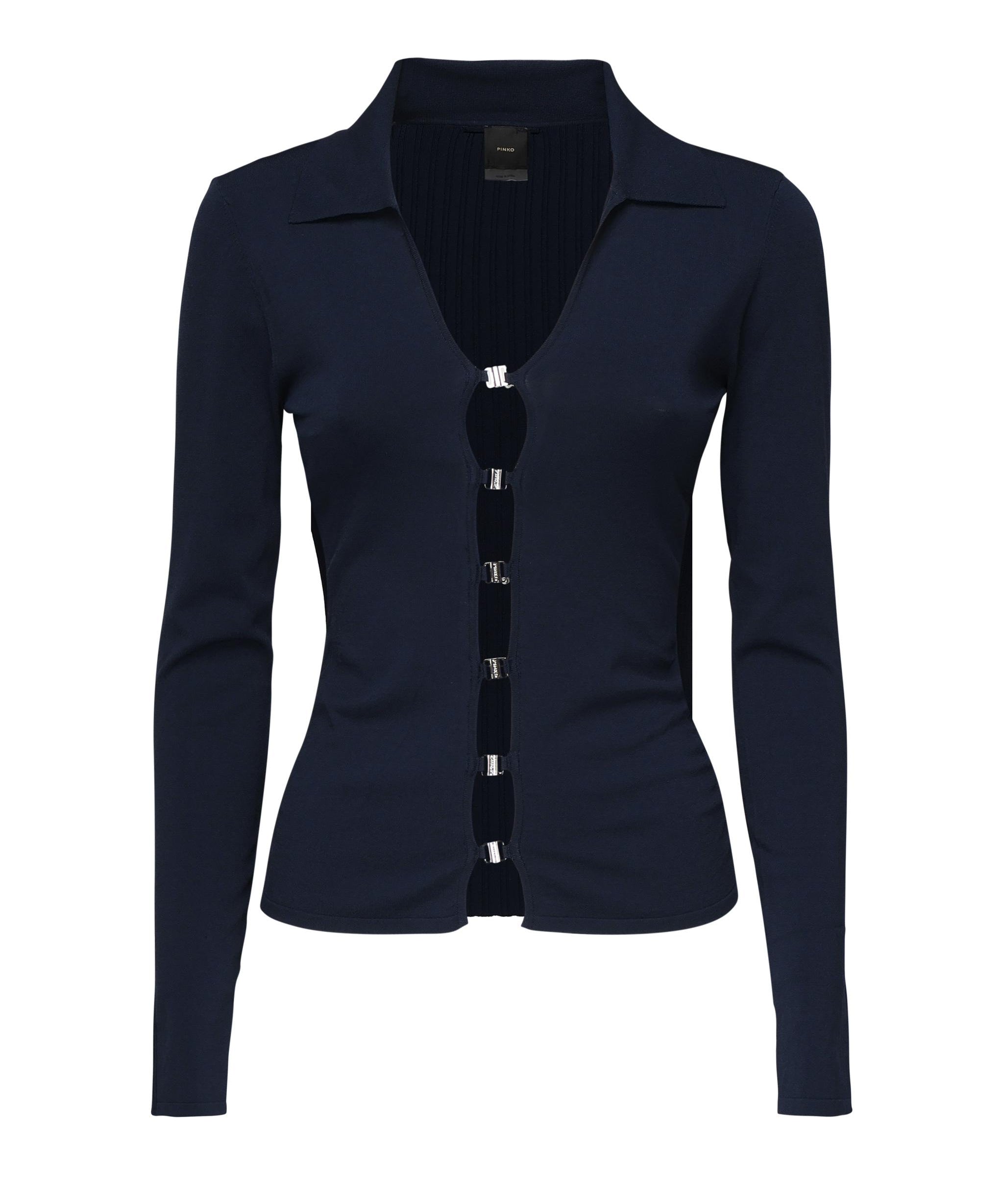 Maglia a maniche lunghe scollo ampio 104725 A2F0G82 PINKO 