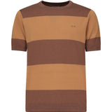 T-shirt a righe con logo K35129 0876 SUN 68 