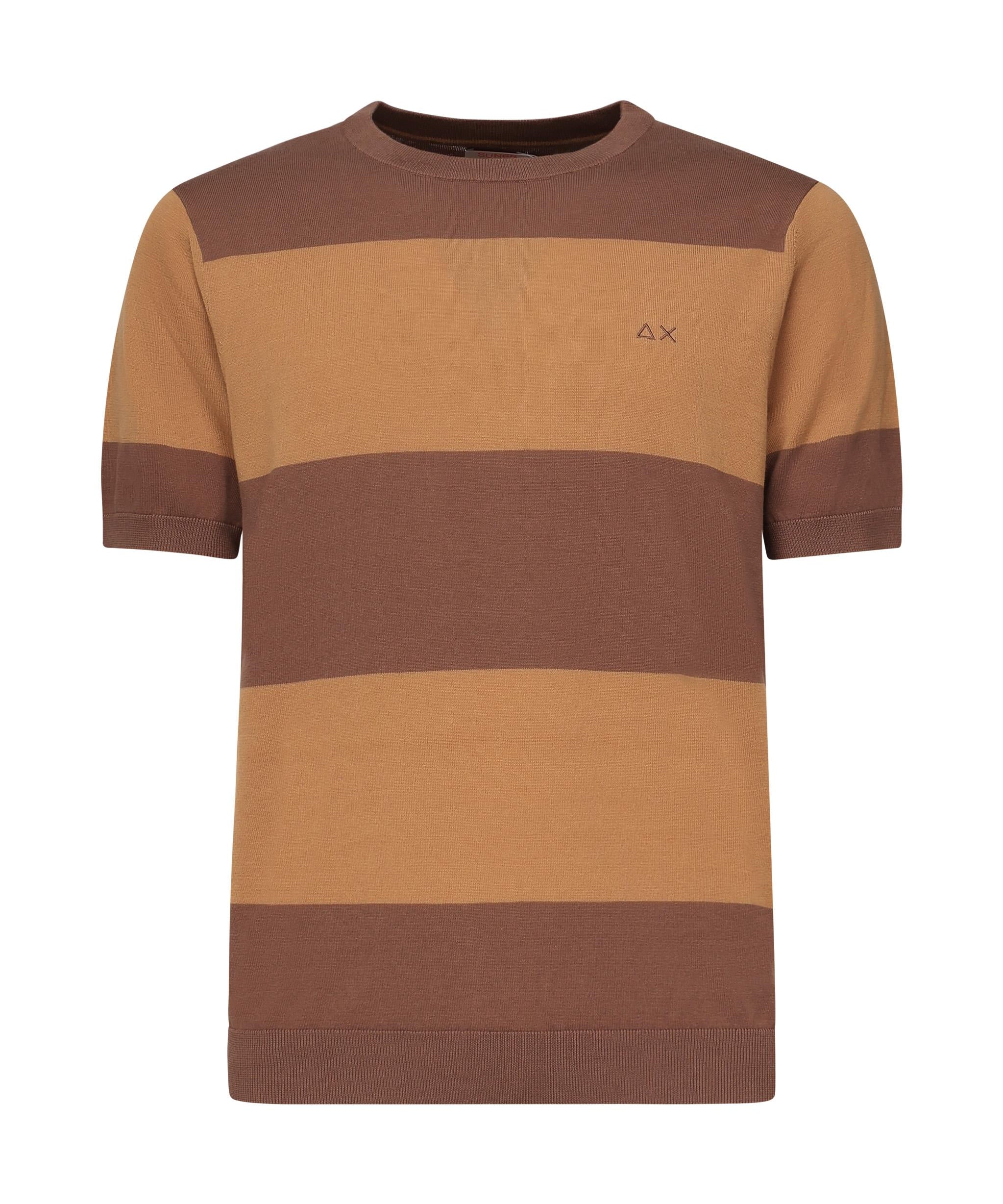 T-shirt a righe con logo K35129 0876 SUN 68 