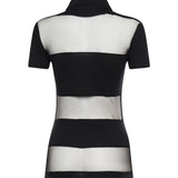 Polo a righe COPJS115F5028 BLACK COPERNI 