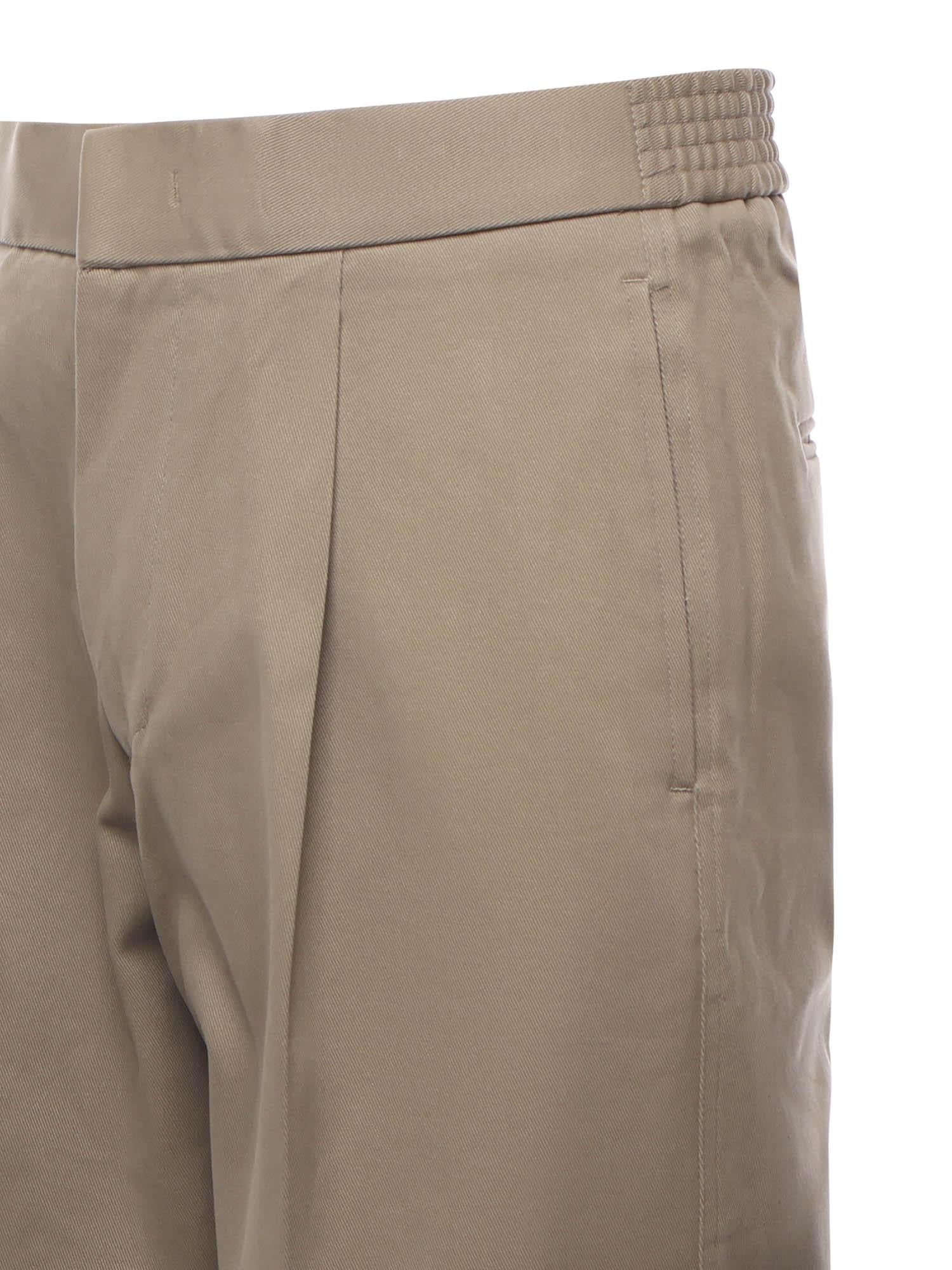 Pantaloni in cotone con pinces PT005V2 BEI BONSAI 