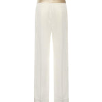 Pantaloni in cotone e lino con fiocco 7B3RB6F4 8T1A03 VALENTINO GARAVANI 