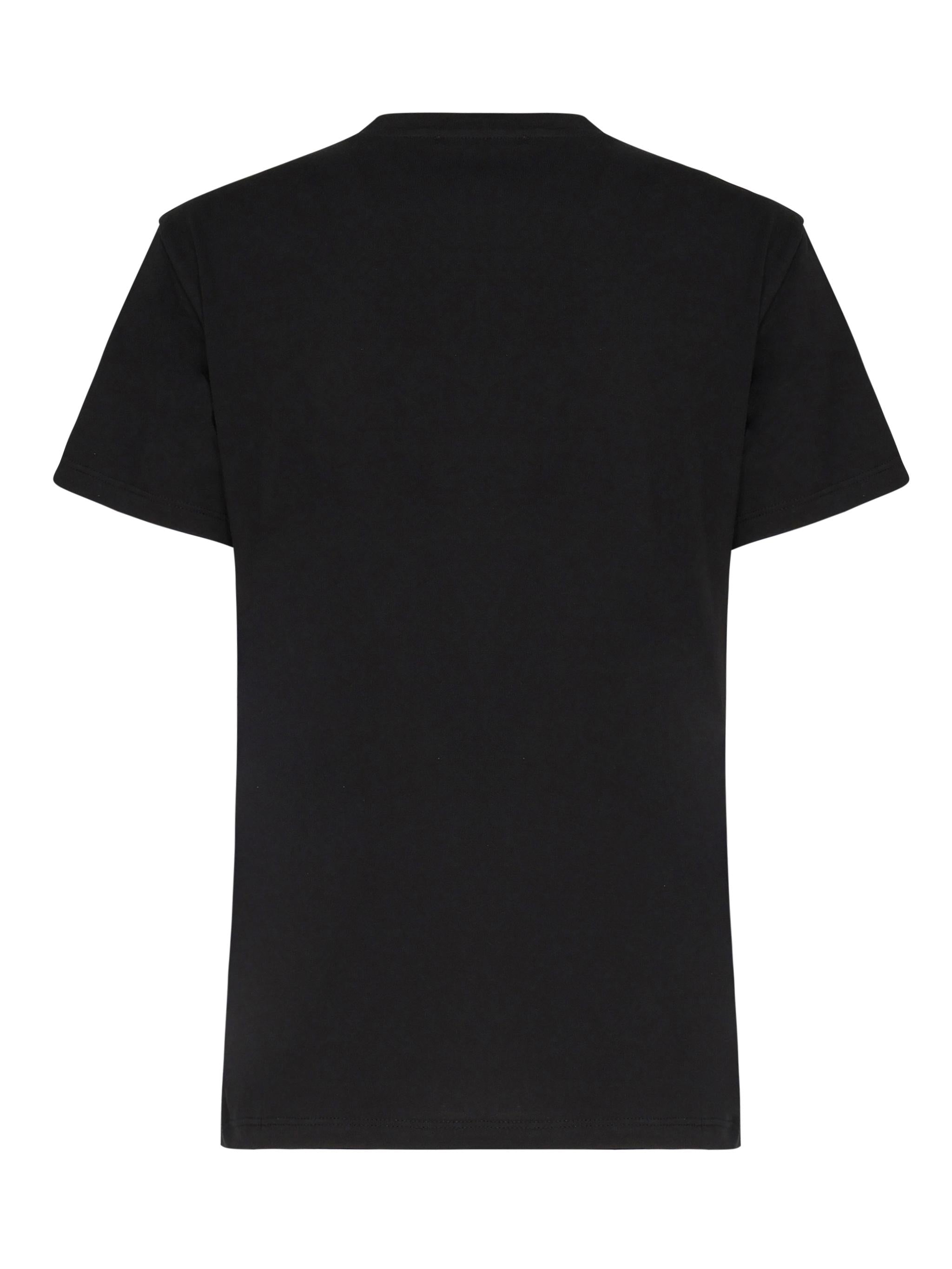 T-shirt in cotone DM8092-1 NERO OTTOD'AME 