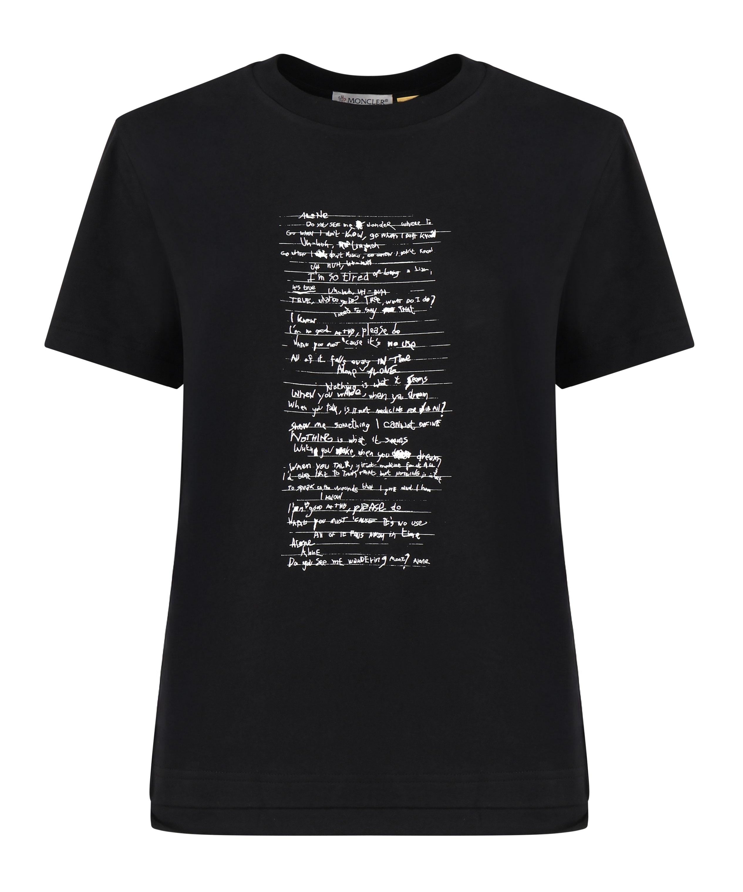 T-shirt Moncler X Willow Smith in cotone<BR/> J209T8C00002 89AHD999 MONCLER GENIUS 