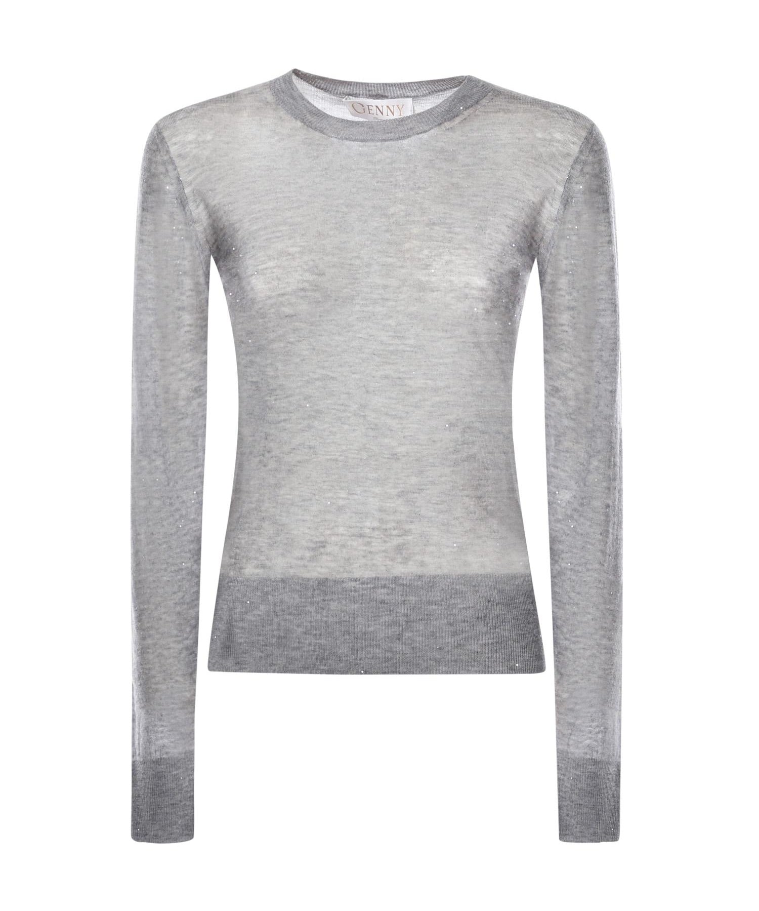 Maglia in lana ultrafine con paillettes 79AAF822 CMX43825 GENNY 