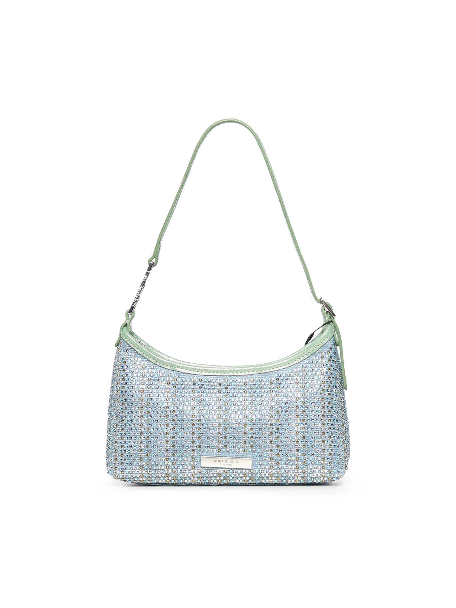Borsa a spalla Kurt con cristalli 5586086609 BLUE KURT GEIGER 