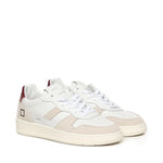 SNEAKERS COURT 2.0 BASIC IN PELLE E CAMOSCIO BEIGE M431 C2-BAWX D.A.T.E. 