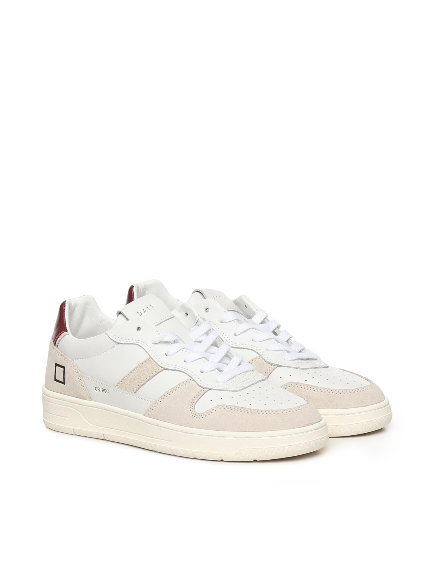 SNEAKERS COURT 2.0 BASIC IN PELLE E CAMOSCIO BEIGE M431 C2-BAWX D.A.T.E. 