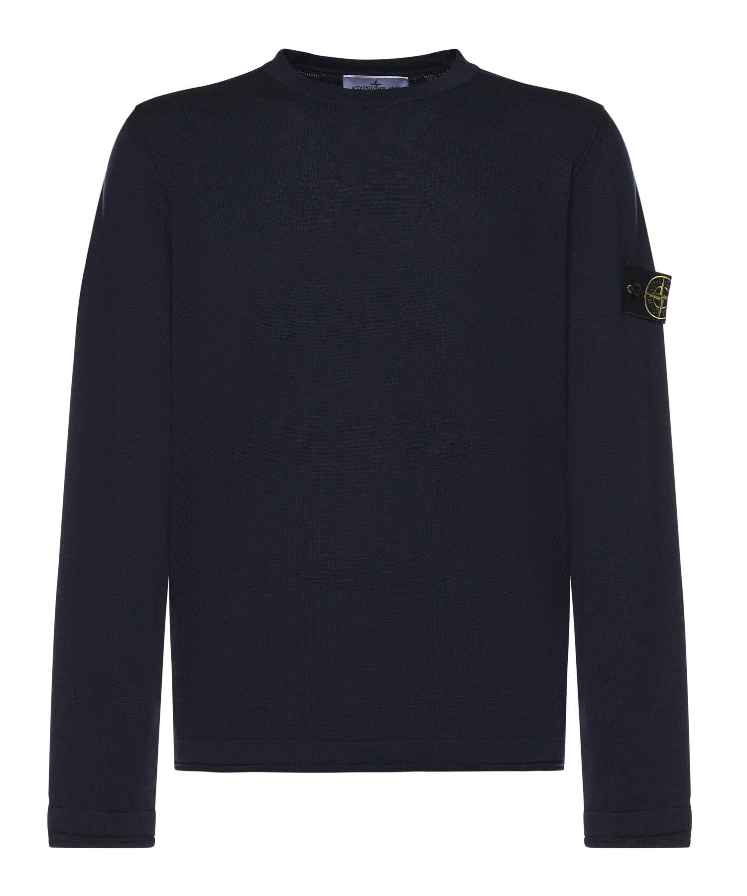Maglione in cotone e nylon con logo<BR/> L1S155100052 S00B0V0020 STONE ISLAND 