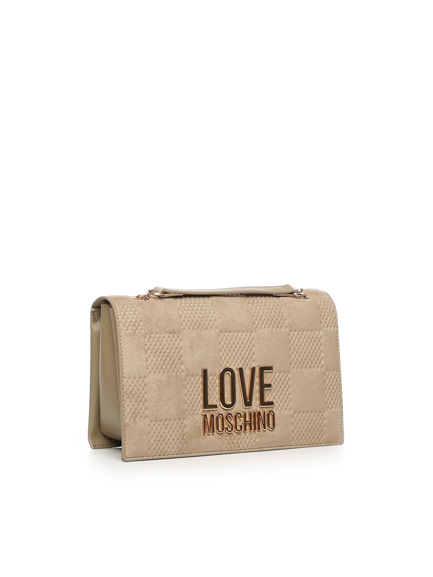 Borsa a spalla con logo JC4122PP0NKB1 10A LOVE MOSCHINO 
