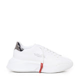 Sneakers Nemesis in nappa con lacci cerati NEMESIS2 PYTHONWHITE GIULIANO GALIANO 
