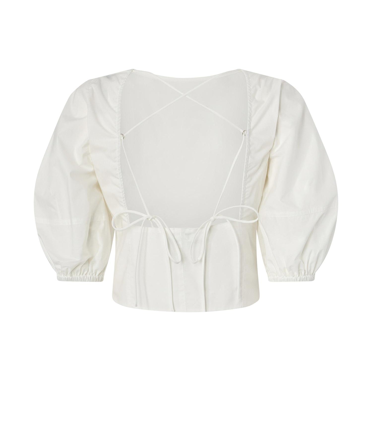 Blusa cropped con schiena scoperta 106829 A2LDZ05 PINKO 