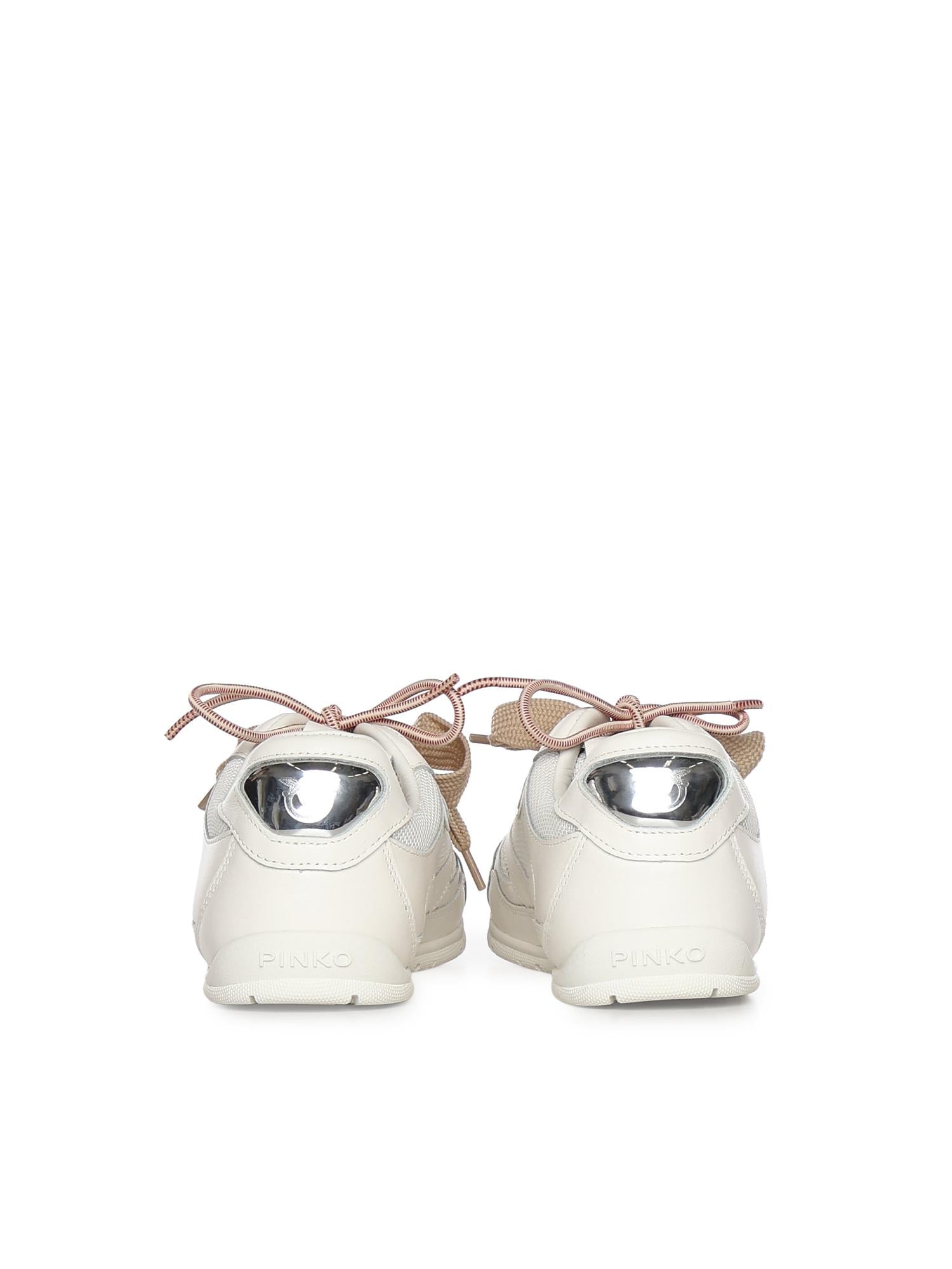 Sneakers con lacci doppi, cristallo e charm SS0185 P132Z1B PINKO 