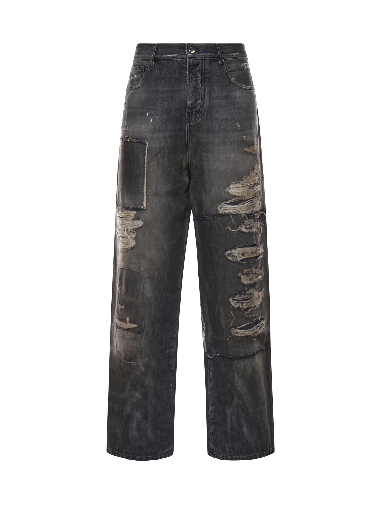 Jeans baggy Carpenter Repaired AMBMJE1006 680 AMIRI 