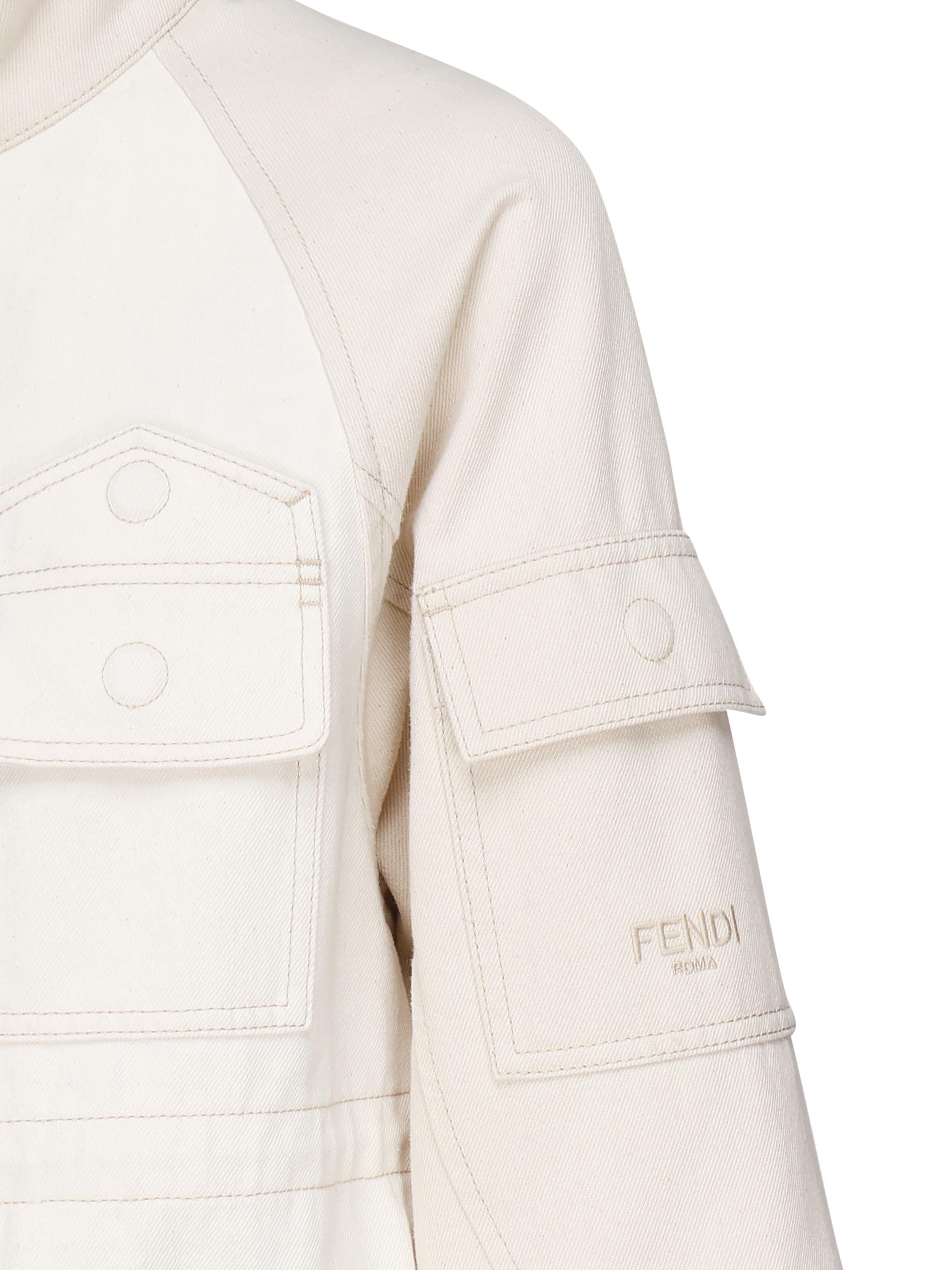 Giacca in denim di cotone FLF802 AT23F08QQ FENDI 