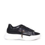 Sneakers Nemesis in nappa con stampa pitone NEMESIS2 PYTHONBLACK GIULIANO GALIANO 
