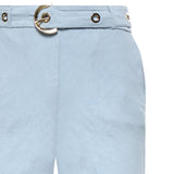 Pantaloni in misto lino con cintura 106548 A34GG45 PINKO 