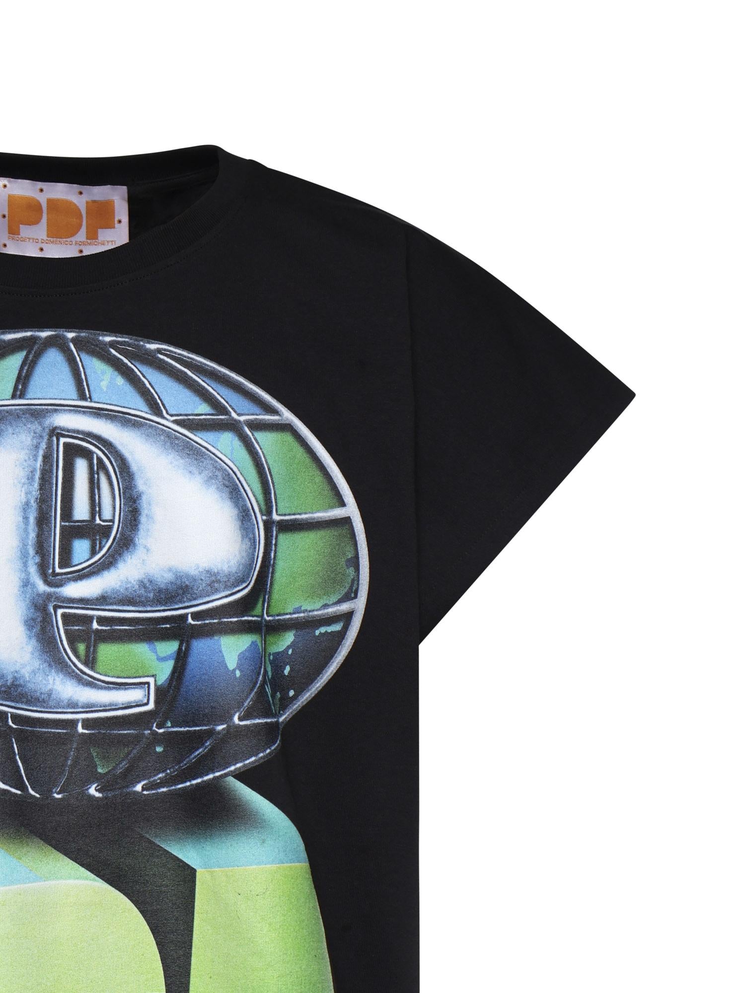 T-shirt Skinny Barti Pdf World in cotone DFM54033TJ112WORLD  PDF CHANNEL 