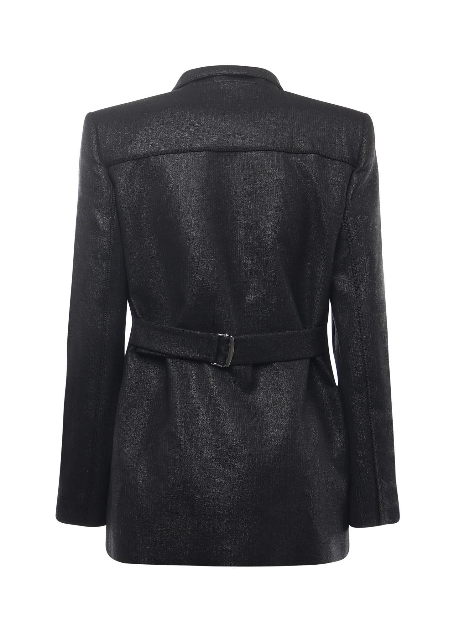 Blazer gessato con cinturino 106098 A305Z99 PINKO 