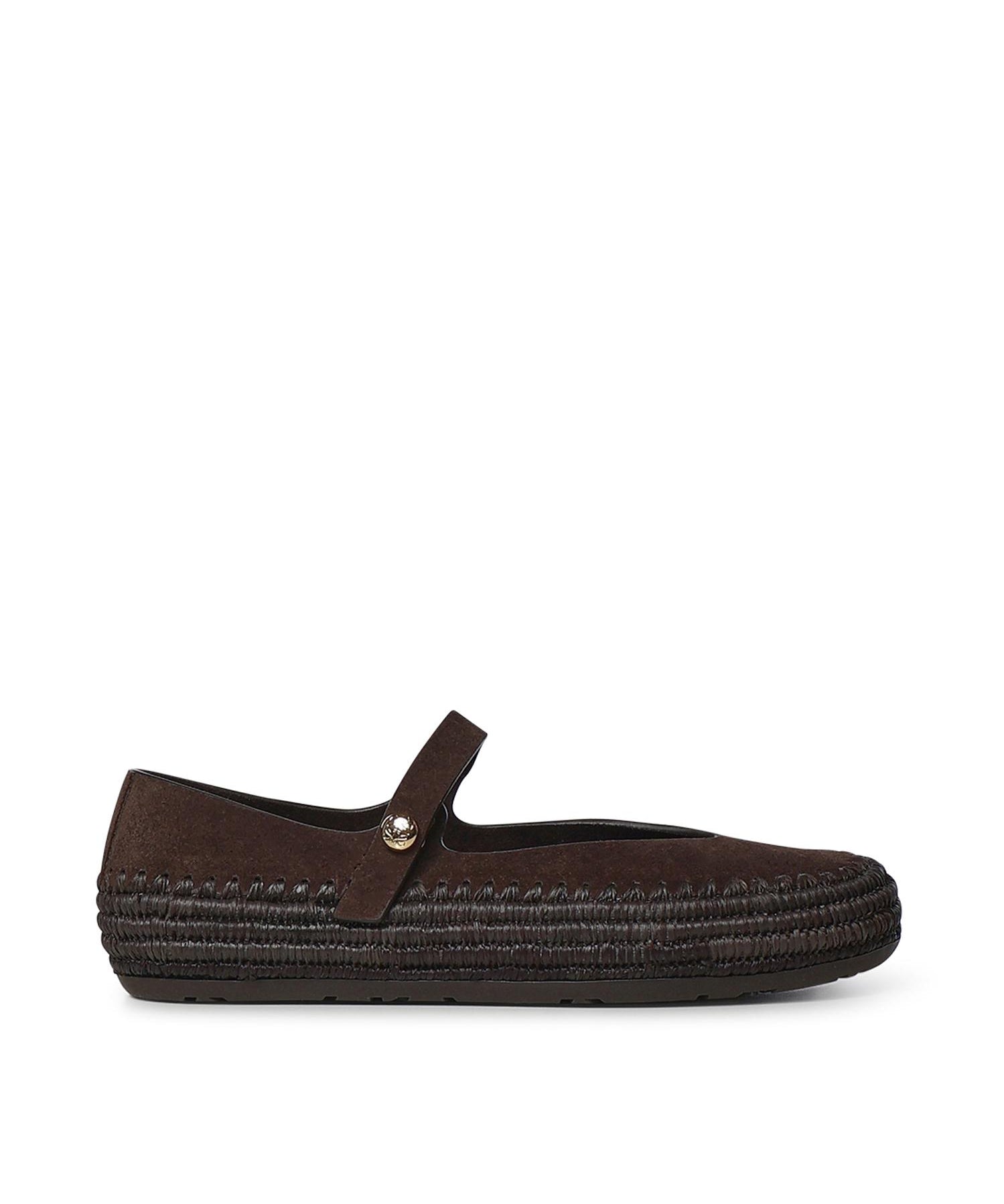 Mary Jane Rio in pelle scamosciata e rafia LBV3466X02 3110 LOEWE 