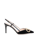 Pumps slingback Vlogo in velluto 7W2S0R01 XUPBBK VALENTINO GARAVANI 
