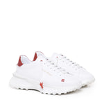 Sneakers Raptor 1 in pelle RAPTOR1 NAPPAWHITE/RED GIULIANO GALIANO 