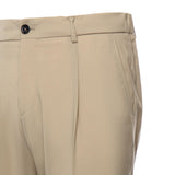 Pantaloni in gabardine di misto lana<BR/> RICCARDO CC REGULAR MTBEIGE BEABLE 
