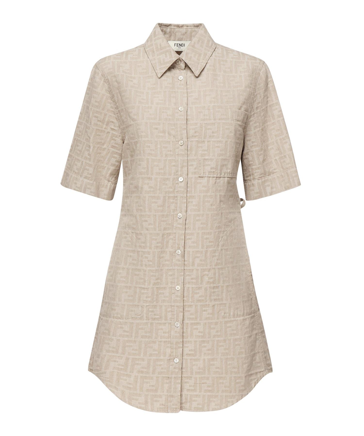 Abito in chambray FF jacquard FLD562 ASMFF1SAZ FENDI 