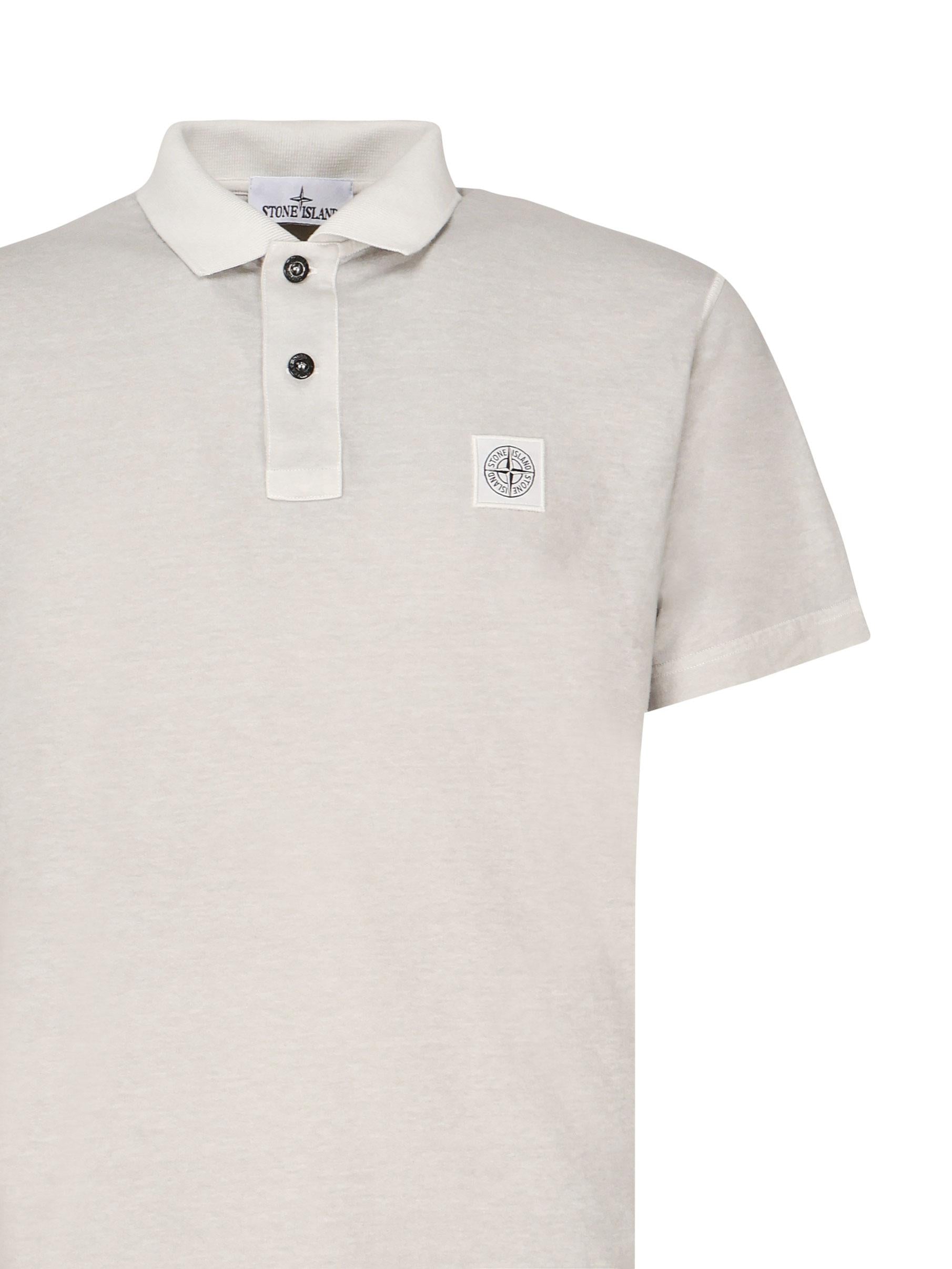 Polo a maniche corte con toppa Compass K1S152200205 S0057V0161 STONE ISLAND 