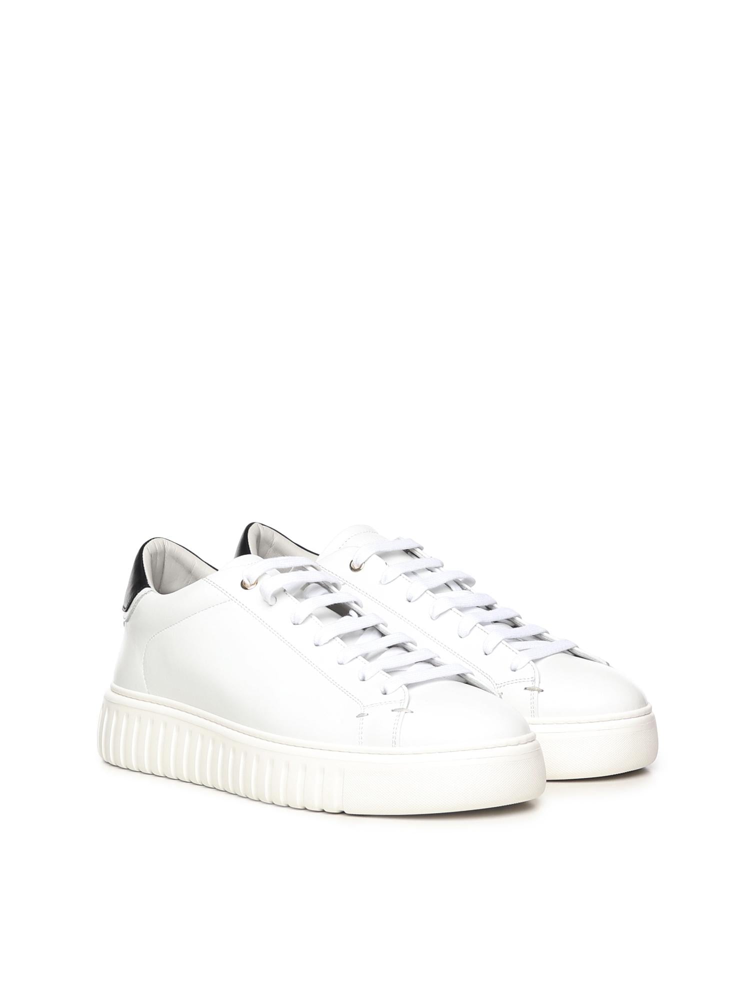 Sneakers Mars in pelle MARS NAPPAWHITE/BLACK GIULIANO GALIANO 