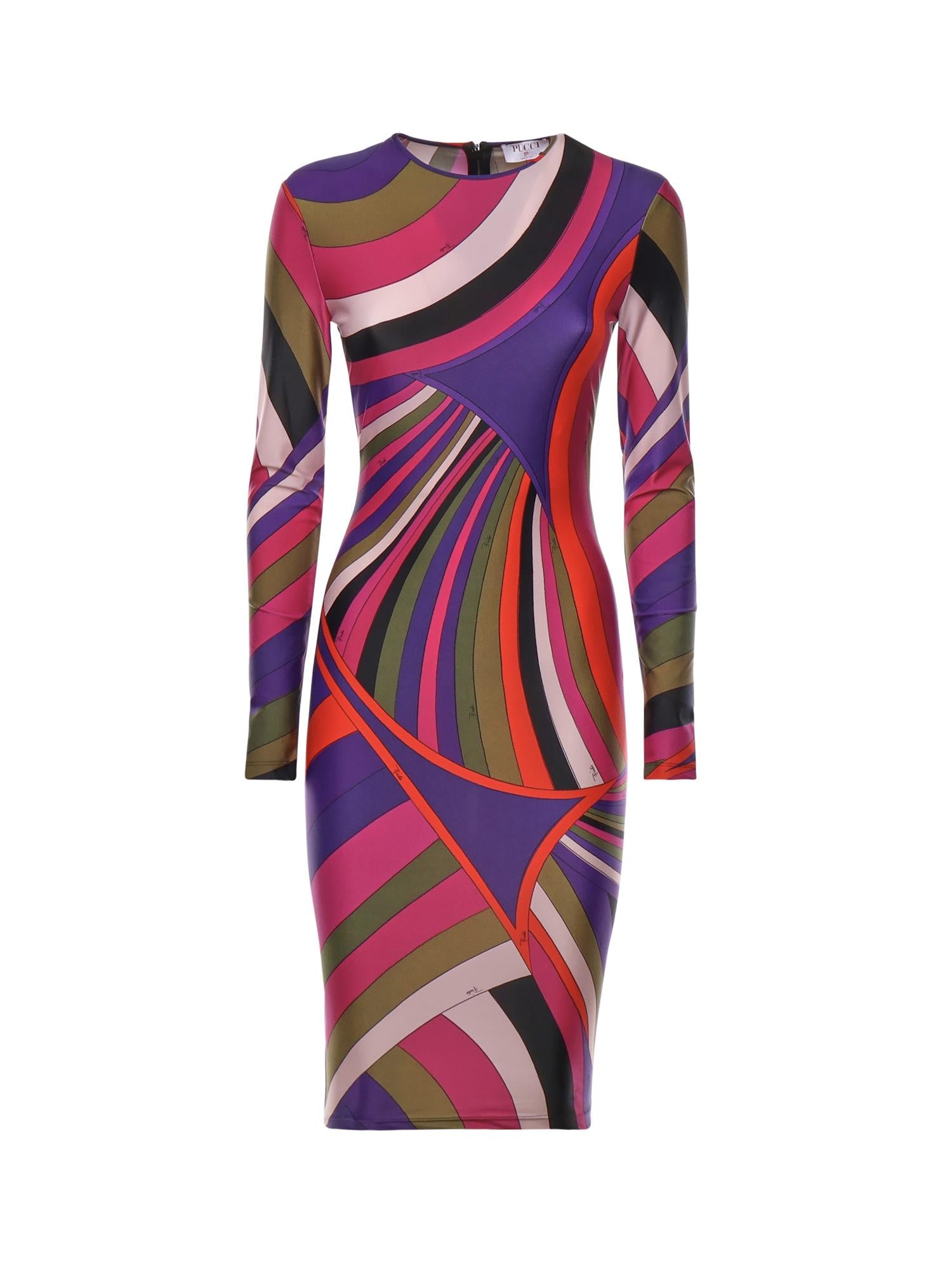 Abito a tubino con stampa Iride 5UJG66 5U755011 PUCCI 