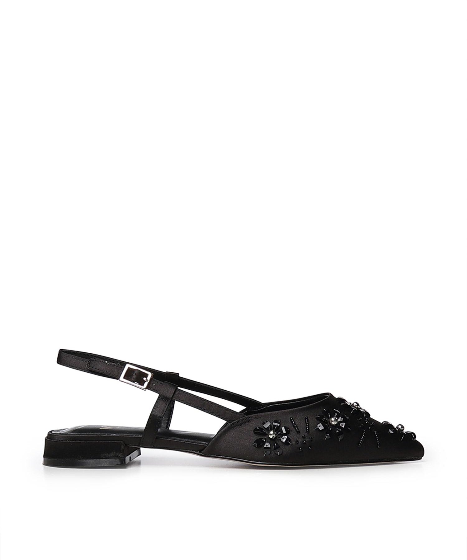 Slingback Kayla con applicazioni floreali 73SC9YL01RIC KAYLA SLINGBACKNERO V° 73 