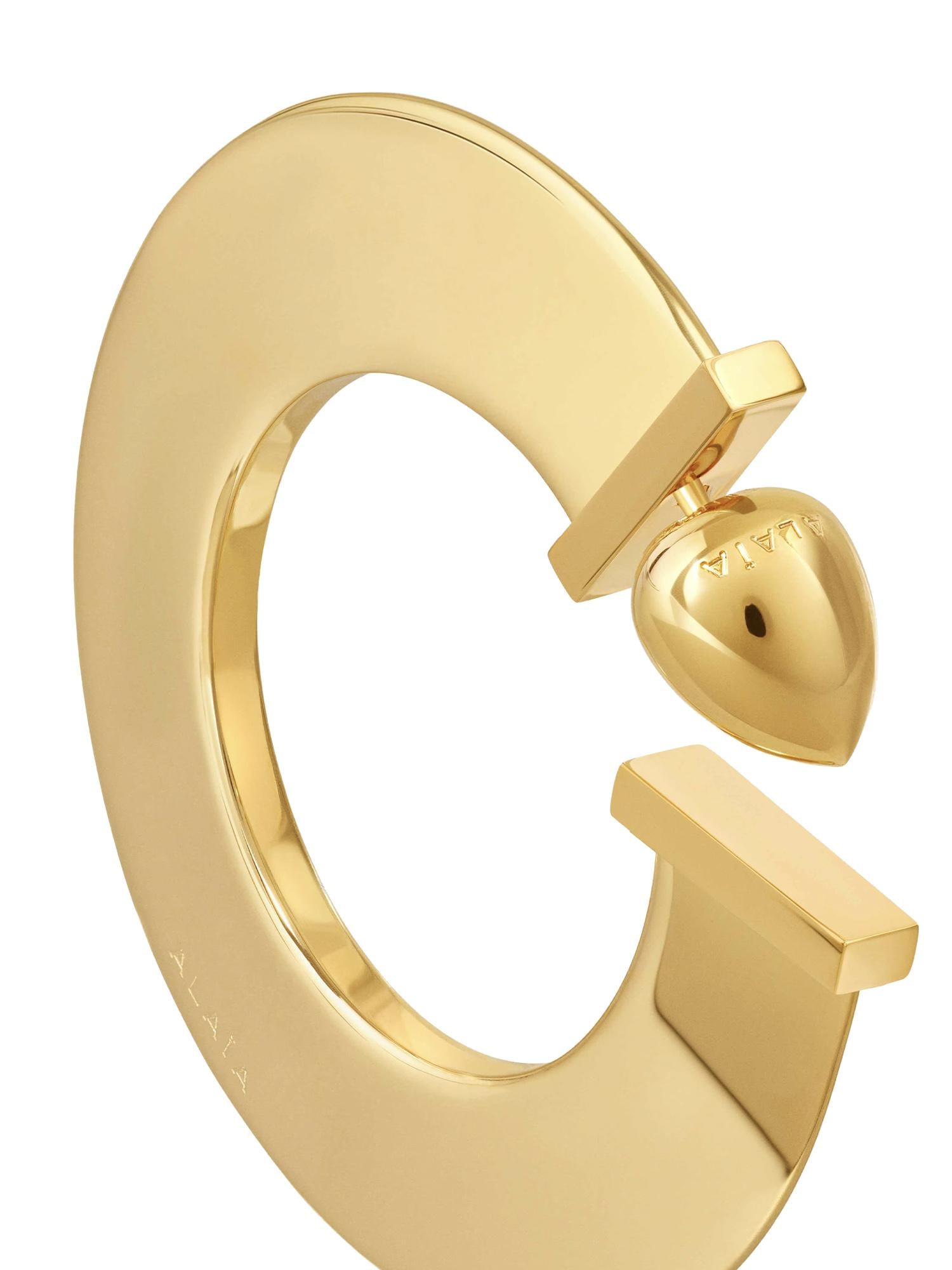 Orecchini Blade Hoop Small AAJE1019E006 220 ALAIA 