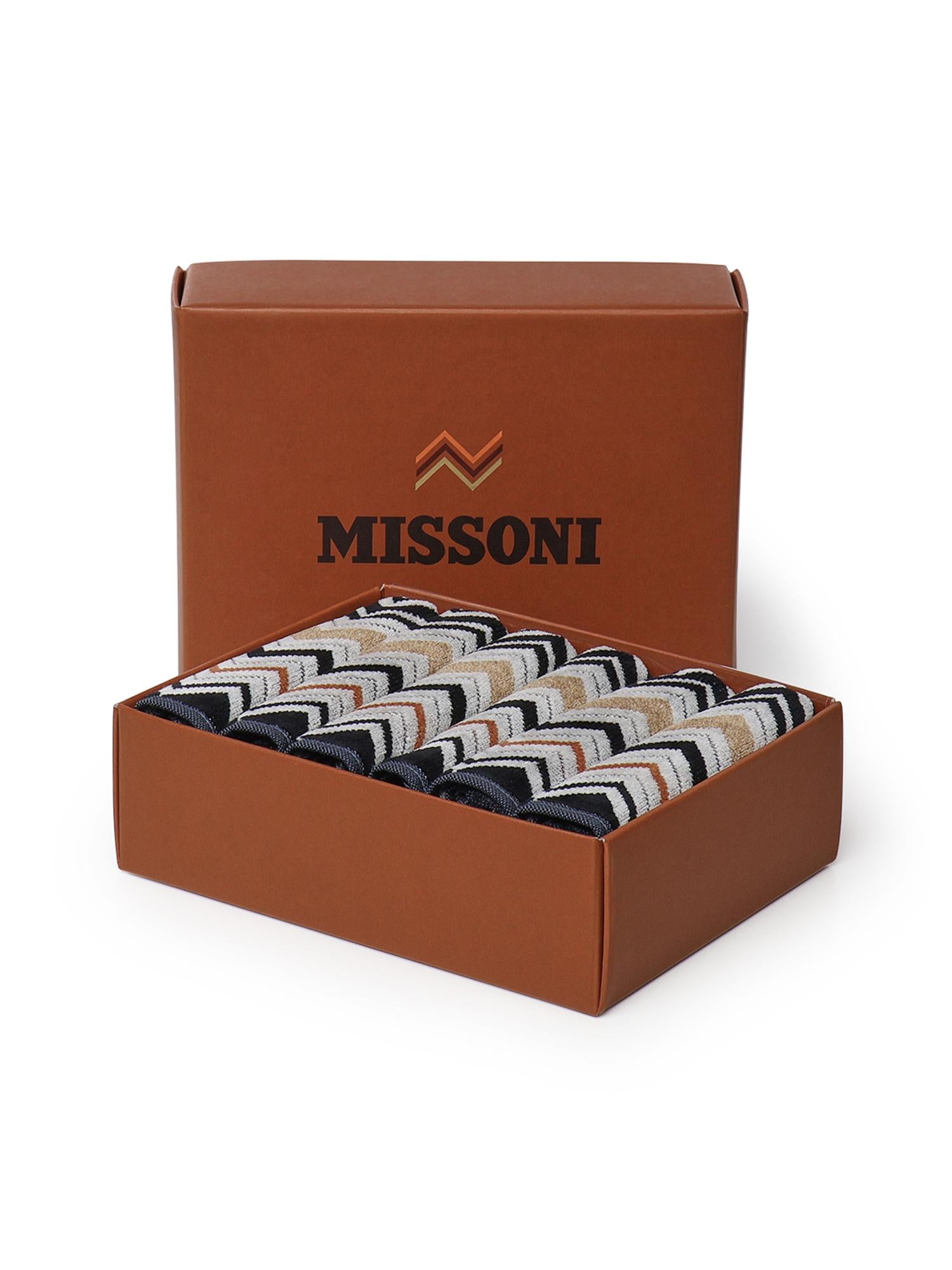 Set di 2 asciugamani Bernard con motivo a zigzag 1B3SP99860 160 MISSONI HOME 