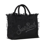 Borsa Vanity in canvas con logo in strass VANI001 02563L MC2 SAINT BARTH 