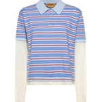 Polo Striped Rugby in cashmere W40710JL CLEAR SKY COMBO GUEST IN RESIDENCE 