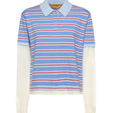 Polo Striped Rugby in cashmere W40710JL CLEAR SKY COMBO GUEST IN RESIDENCE 