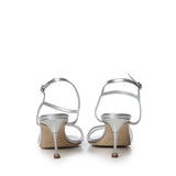 Sandali Ciagapla in pelle metallizzata 1263168 0454 MANOLO BLAHNIK 