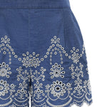 Short Amani in chambray con ricamo AMN0001 00473L MC2 SAINT BARTH 