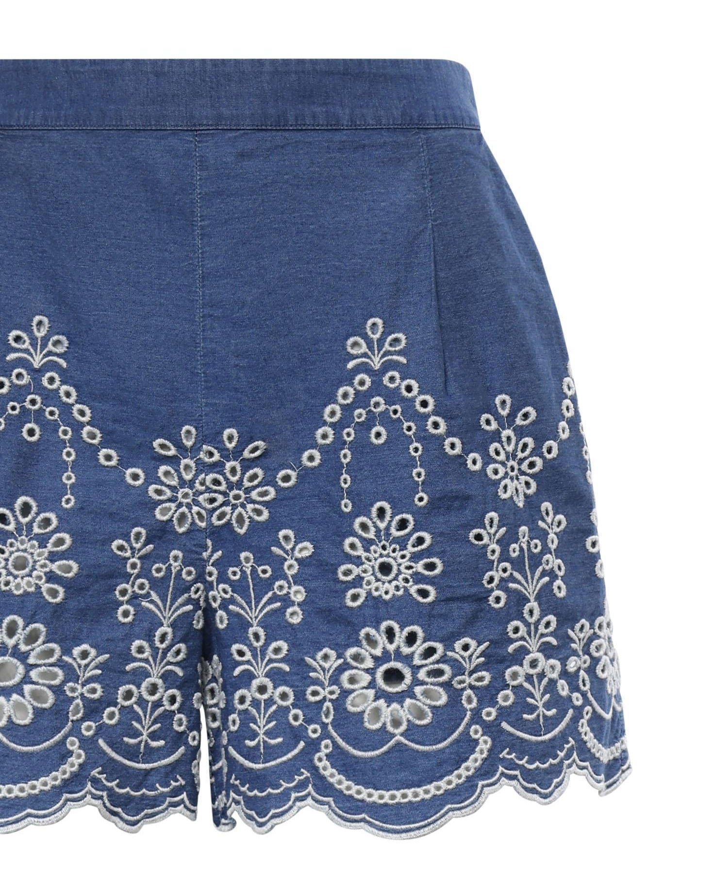 Short Amani in chambray con ricamo AMN0001 00473L MC2 SAINT BARTH 