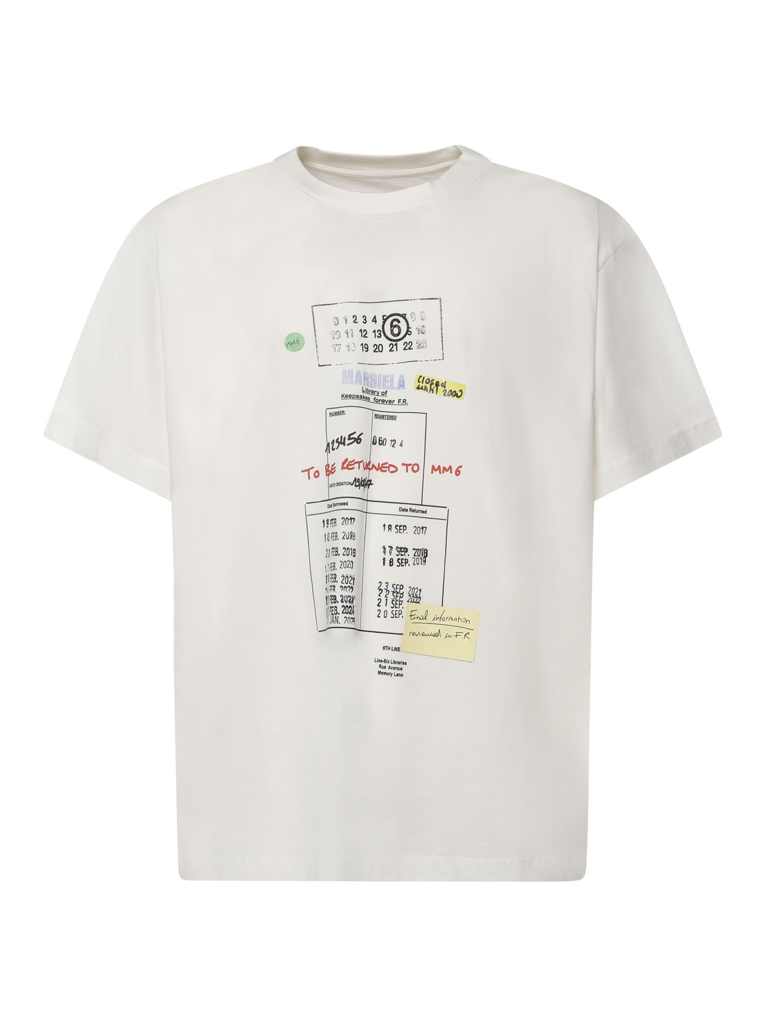 T-shirt con stampa in cotone SH0GC0070 M20170101 MM6 Maison Margiela 