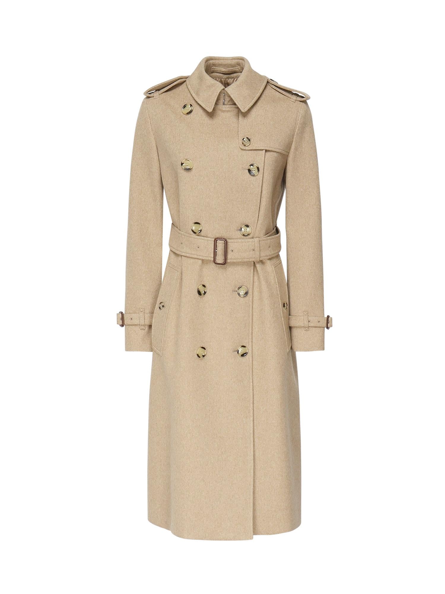 Trench Kensington lungo in cashmere<BR/> 8110787 C3036 BURBERRY 