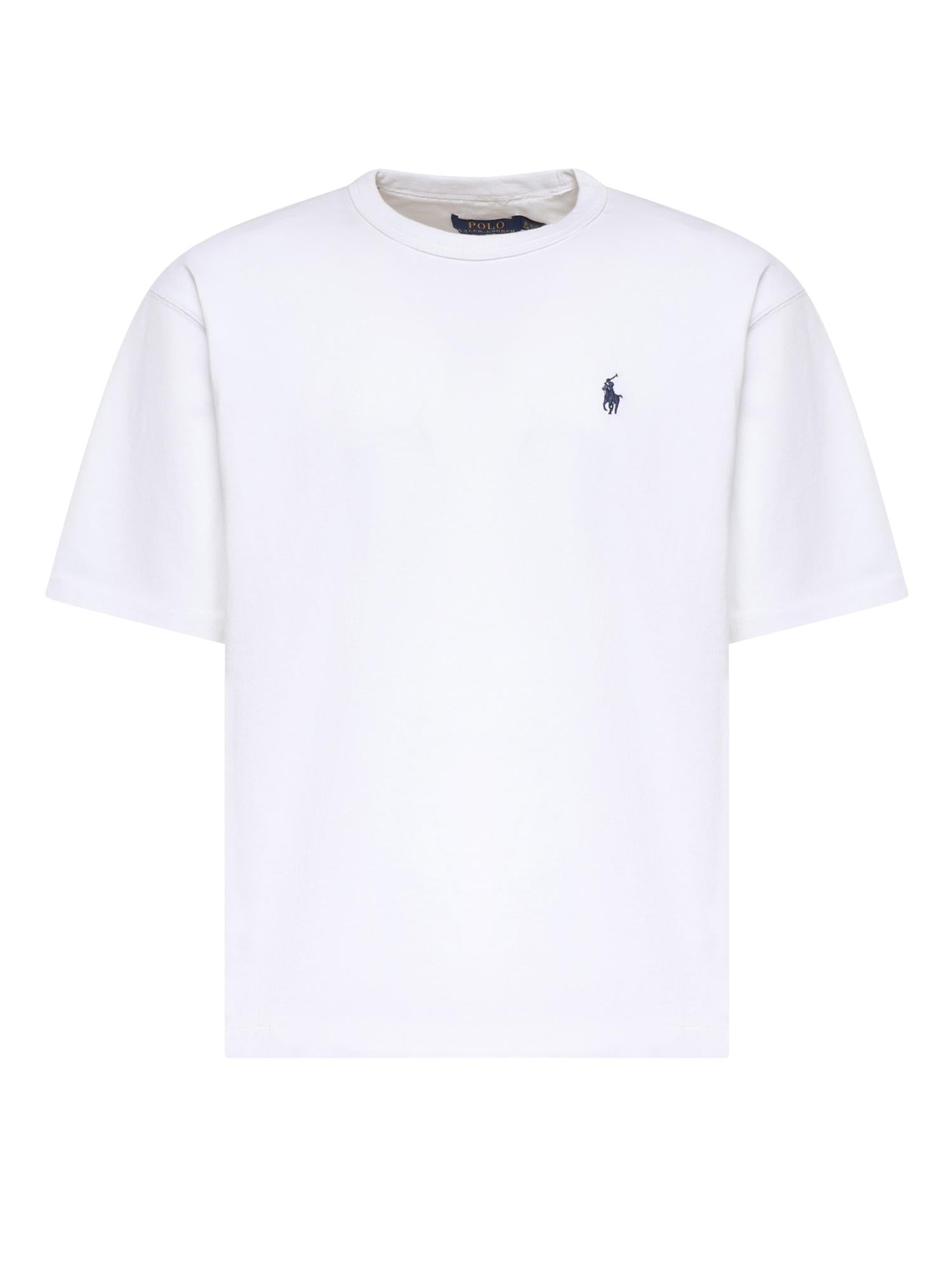 T-shirt in cotone con logo 710A12979 004 POLO RALPH LAUREN 